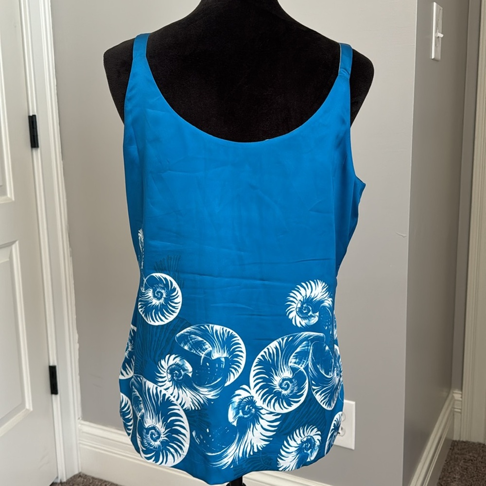 Turquoise sleeveless top - Picture 3 of 4